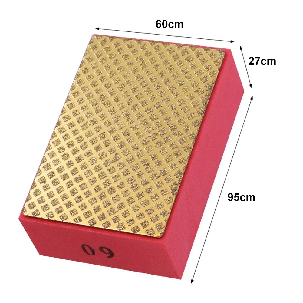 1 pz smeriglio tampone per lucidatura a mano rettifica blocco abrasivo 95*60*27mm 60/100/200/400 grana per piastrelle disco abrasivo in marmo pietra di vetro