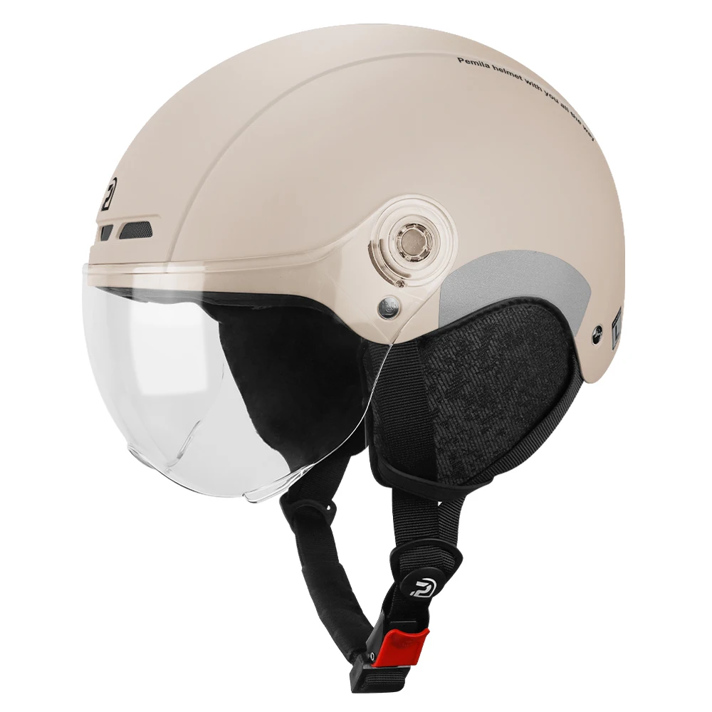 Pemila Fietshelm Met Bril Lens Oorbescherming Reflecterende Sticker Fietshelm Mtb Weg E-Bike Fietshelm Voor Volwassenen