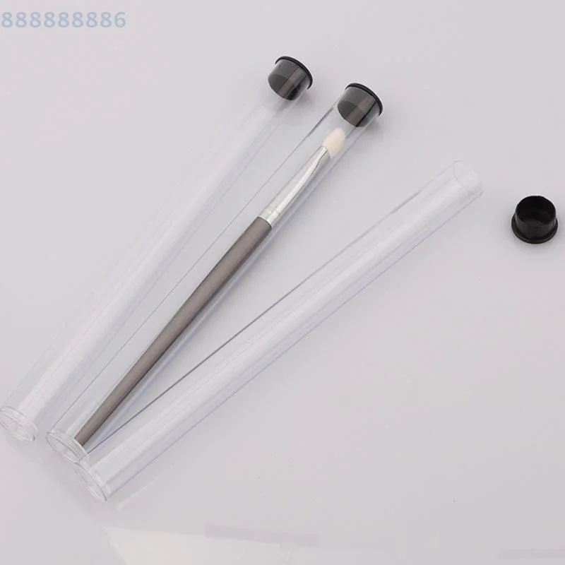 حامل قلم دوار أنبوب تخزين أسطواني شفاف من مادة PVC خفيف الوزن لفرشاة المكياج صندوق تغليف الهدايا لمستلزمات المدارس المكتبية