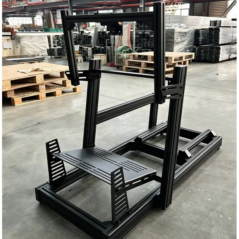Indoor Arcade Motion Racing Simulator Cockpit, Thickened 4080 Aluminum Frame With Soft Sponge Wear-resistant Anti-fatigue