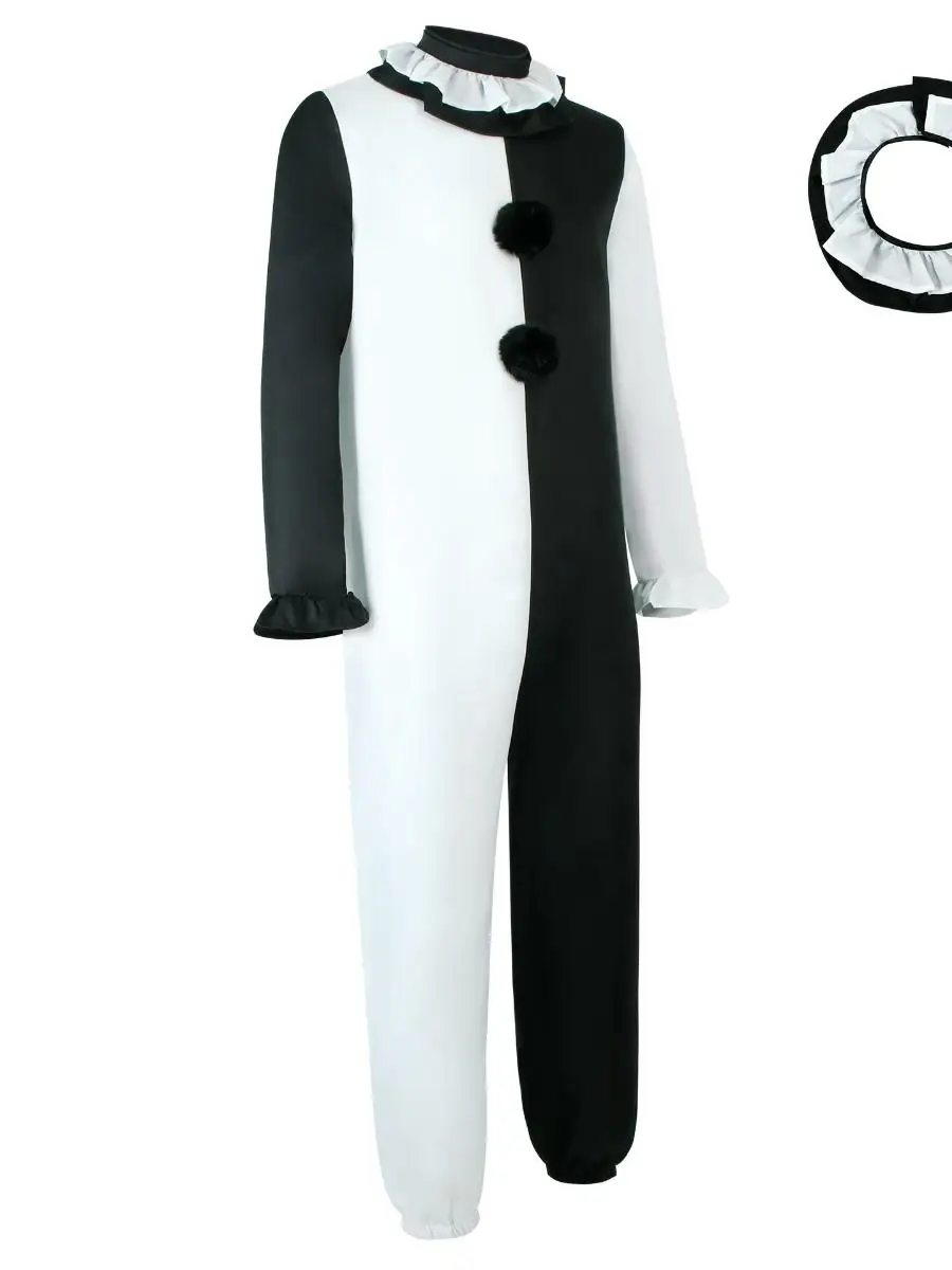 Nouveau Costume de Clown multicolore pour films d'horreur, spectacle sur scène, loween Par, vêtements ethniques en Polyester pour dames