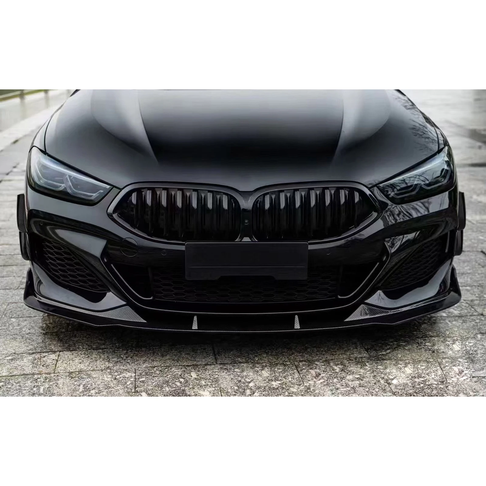 Front Bumper Spoiler Splitter Separator Lip For BMW 8 Series G14 G15 G16 840i 840d M Sport 2018-2024