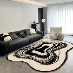 VIKAMA 1PC Abnormal-Shaped Irregular Living Room Carpet Household Cashmere Light Luxury High-End Sofa Coffee Table Cushion