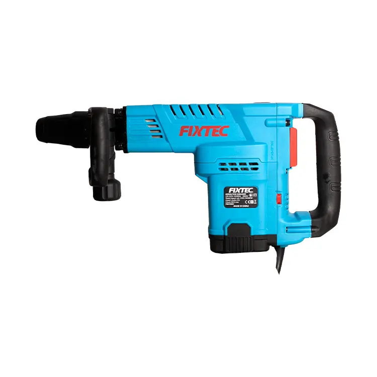 FIXTEC 1800W SDS Max Demolition Break Hammer Concrete Wall Drilling Machine with 1pc Point Chisel