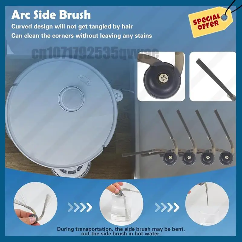 -A89Z Комплект аксессуаров для роботов-пылесосов для моделей Roborock Qrevo Curv, Curv S5X, Edge и Edge S5A