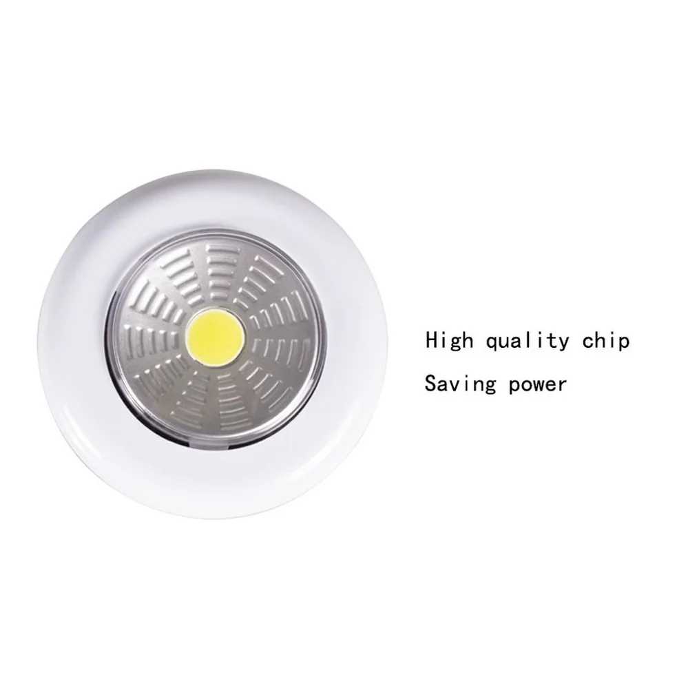 COB LED Touch Light Under Cabinet Led Wireless Wall Lamp Wardrobe Cupboard Closet Bedroom Kitchen Night Light 3A Battery Powered