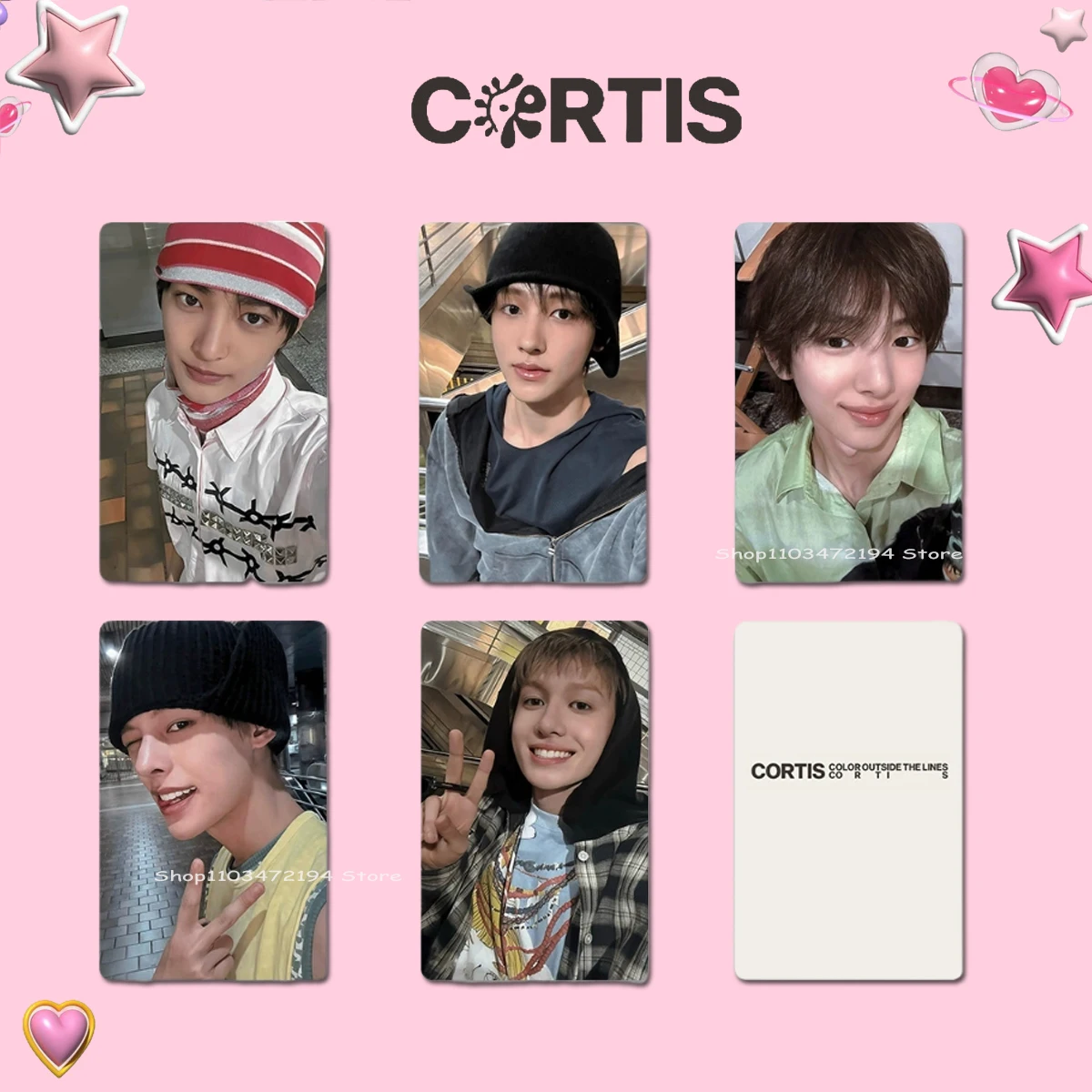 5/6PCS Kpop CORTIS Photocard Color Outside The Lines Album GO