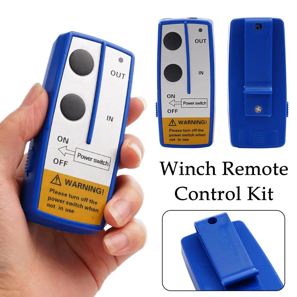 

12V 24V Recovery Wireless Winch Remote Control Kit With Manual Transmitter For Truck ATV SUV Car Jeeps SUV 75ft A3V4 N3H4