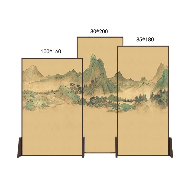 

Chinese solid wood partition living room entrance door, porch decoration, movable