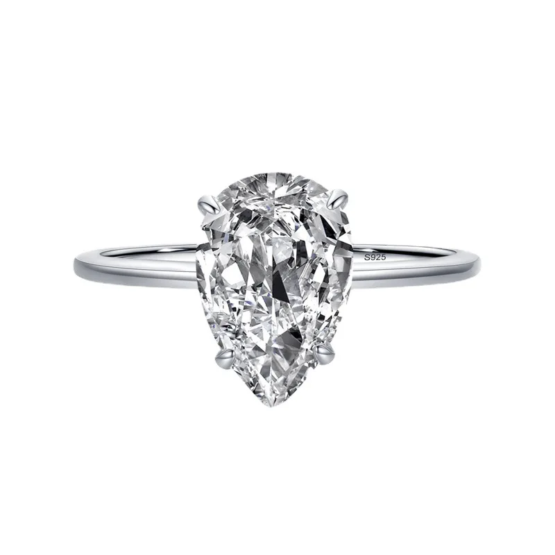 

Женская мода с большим бриллиантом Anillos De Compromiso, оптовая продажа ювелирных изделий, роскошное кольцо