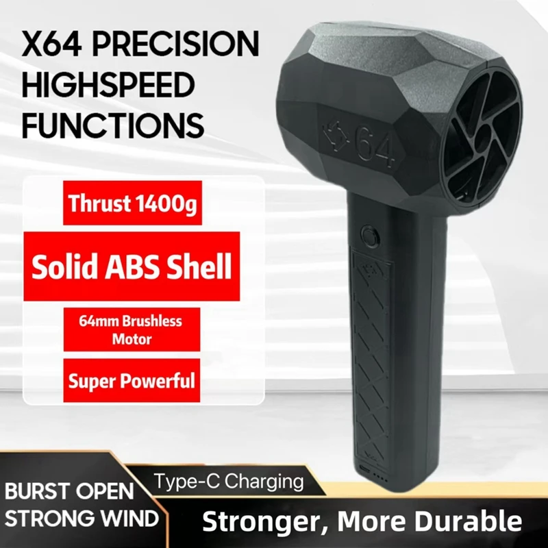 

X64 Portable Turbo Jet Fan Handheld Car Dryer, Electric Dust Blower HOT SALE