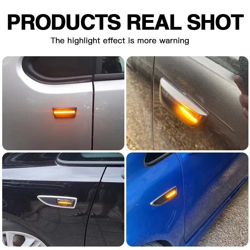 2PCS LED Side Marker Turn Signal Light for Opel Astra H Zafira B Corsa D 2004-2014 Insignia A Meriva B 2010-2017 Adam 2015-up - view 6
