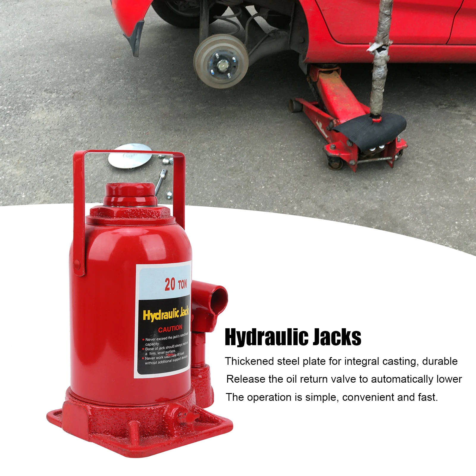 Hydraulic Bottle Jacks Industrial Jacks Jacks Hydraulic Bottle Jacks for Automotive Construction Industrial Agricultural 20 Ton