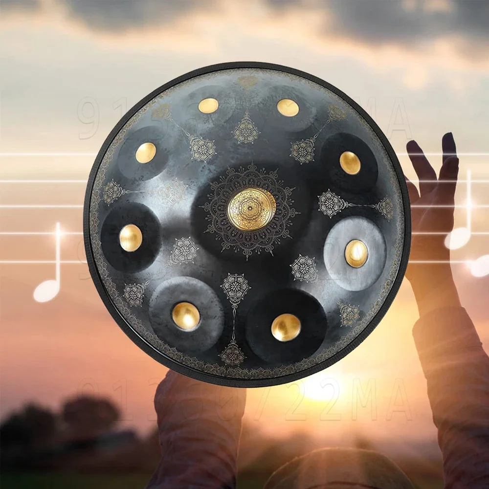 

432Hz/440Hz D minor high quality handpan drum 10 tone 22 inch music drum hand tambourine percussion instrument steel tongue drum