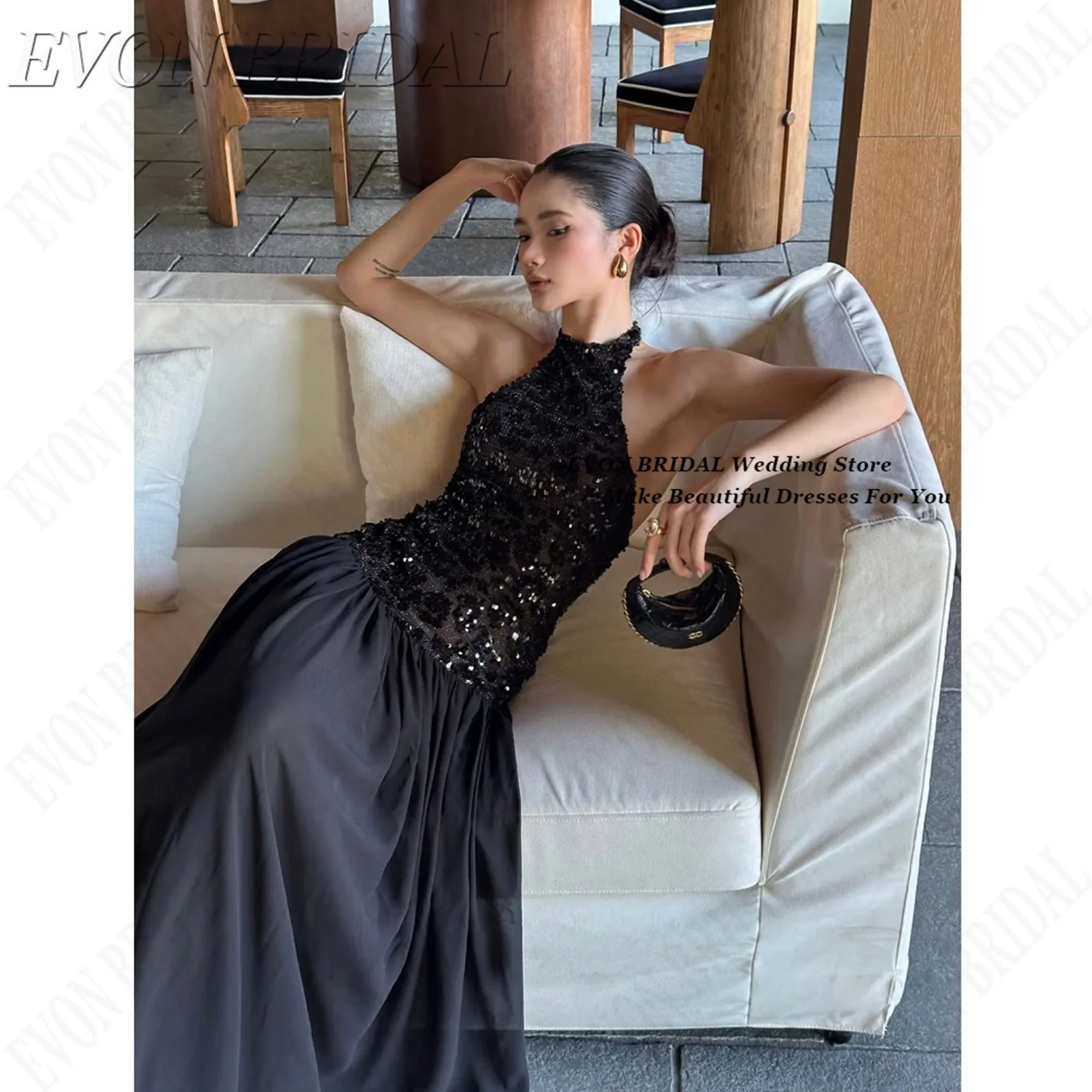 Halter Fashion Sequ…