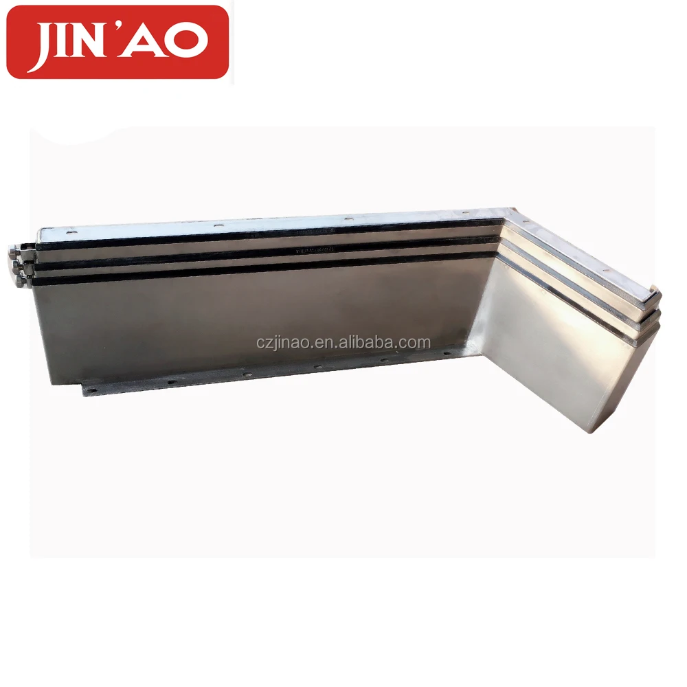 لوح فولاذي تلسكوبي للآلات درع حماية تلسكوبي غطاء منفاخ لـ CNC #5