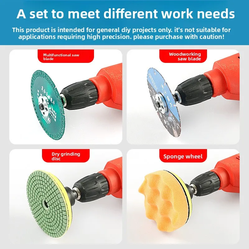 10mm handheld drill bit adapter assembly - Adapter - Suitable for installing cutter disc polishing wheel adapter assembly