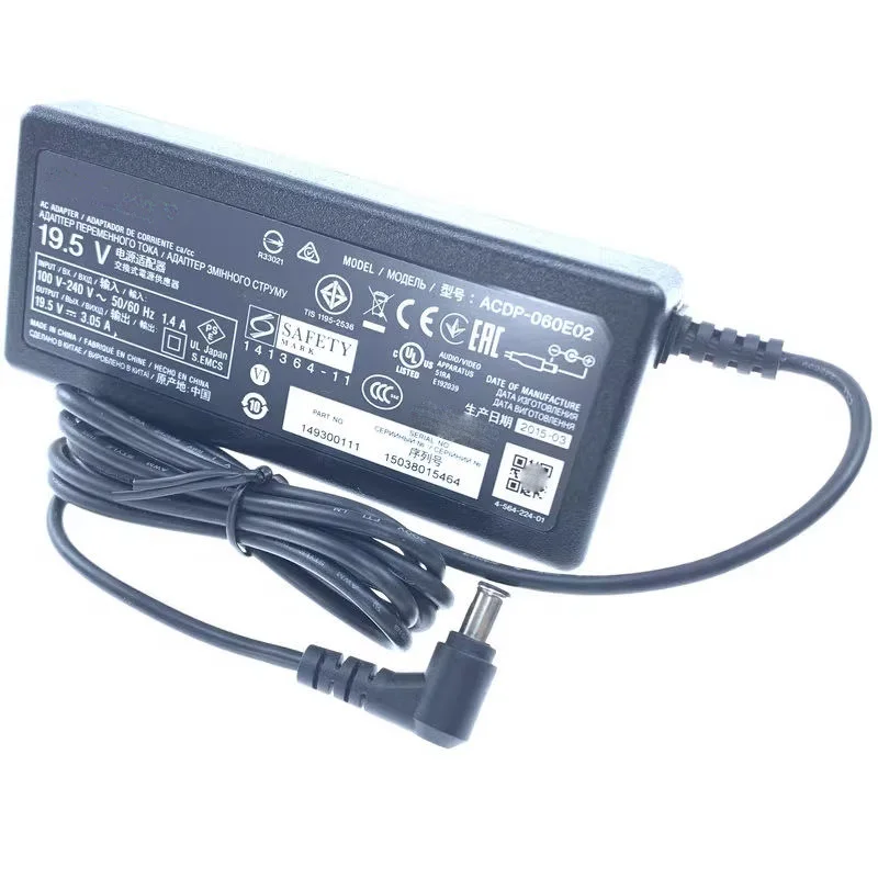

Original For Sony LCD TV Power Supply 19.5V 3.05A 60W AC Adapter Charger ACDP-060E02 ACDP-060E03