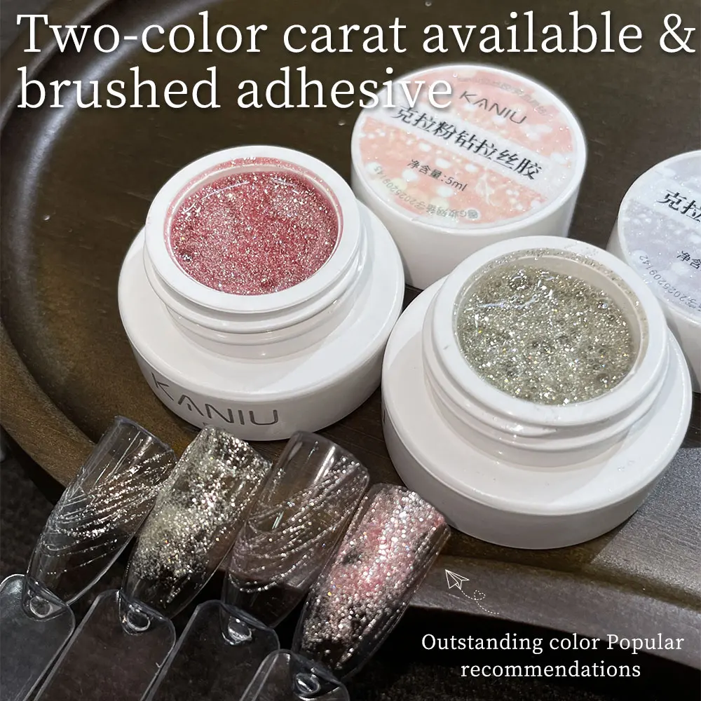 5/8ml Thread Pulling Gel Glitter Gradient Color Lasting Nail Polish Diamond Sparkle Professional Cat Eye Gel Manicure Salon DIY