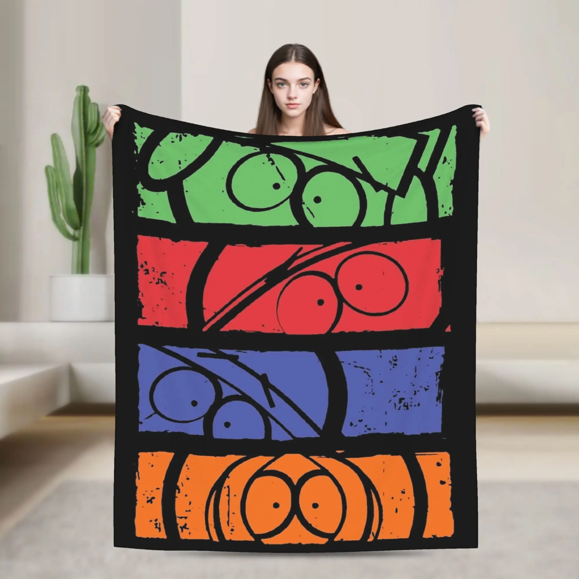 

Южный парк, минимальные одеяла для лица, флисовые всесезонные многофункциональные теплые пледы для постельных принадлежностей, уличный ковер