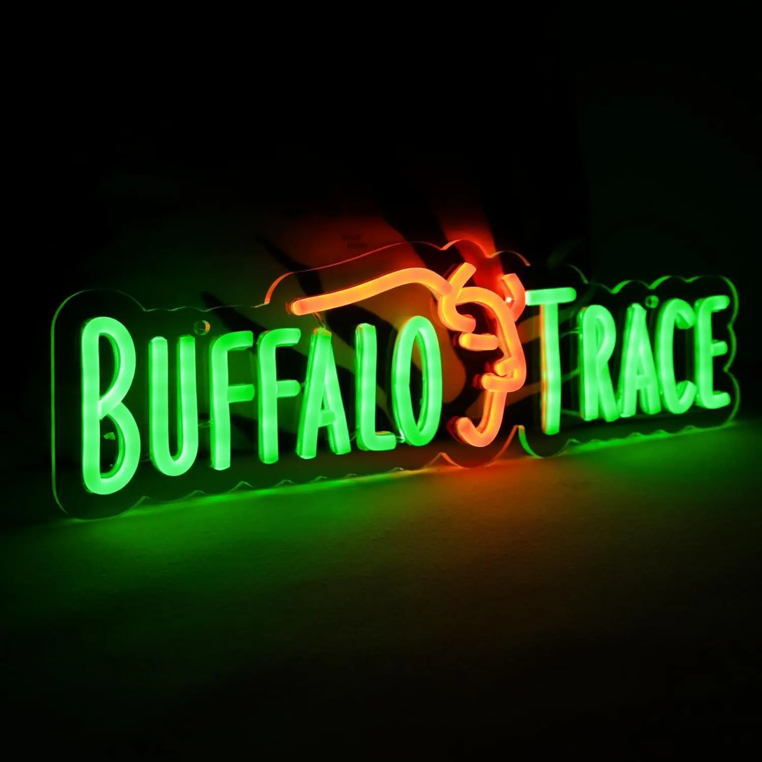 

Очарование с подсветкой, неоновая вывеска Buffalo для виски Bourbon - яркий светодиодный светильник для баров, для мужских пещер и вечеринок | Питание от USB, Ea.