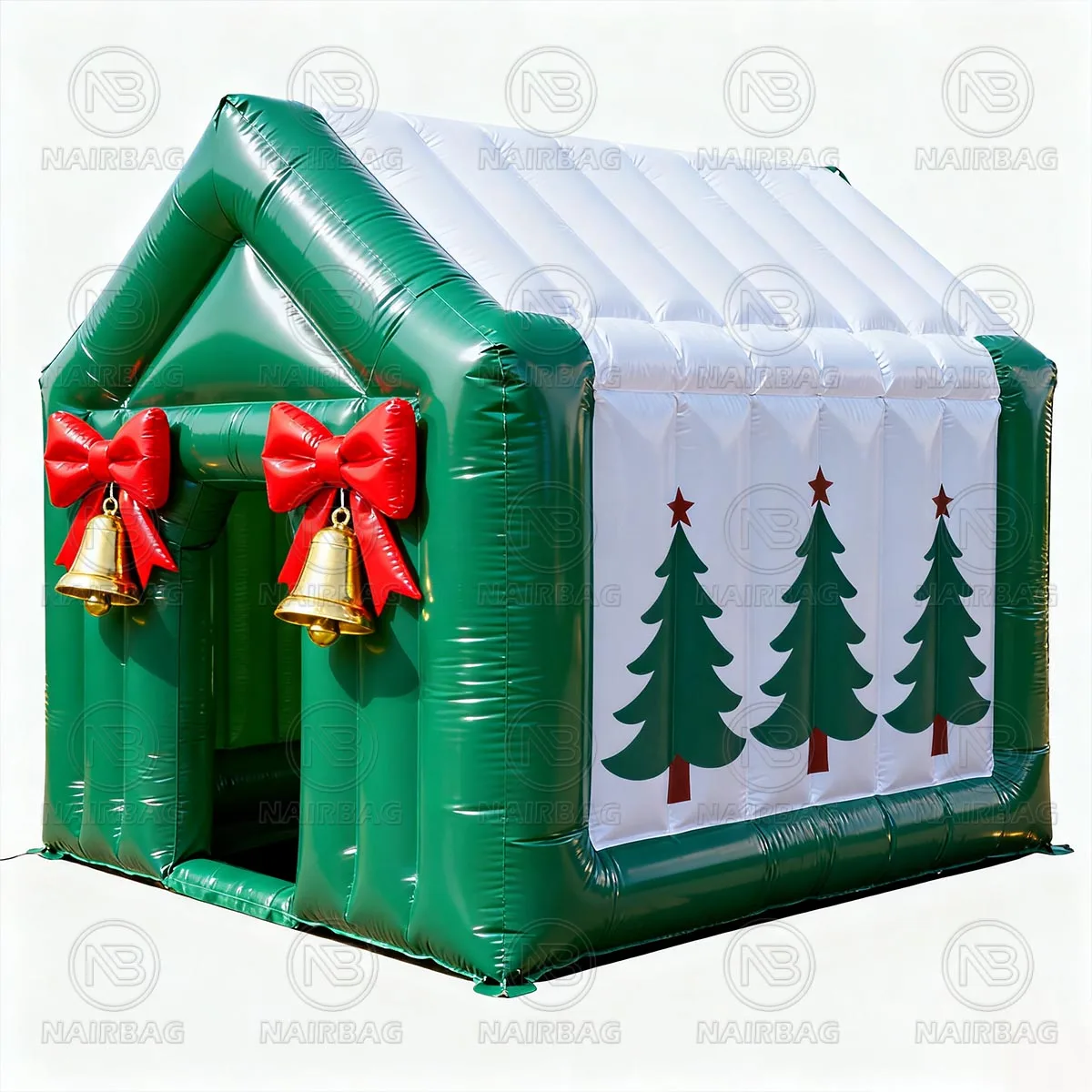 Tenda gonfiabile della casa di Natale del PVC Nuovo design 4x3m Casa di Natale gonfiabile della grotto di Babbo Natale per la decorazione esterna