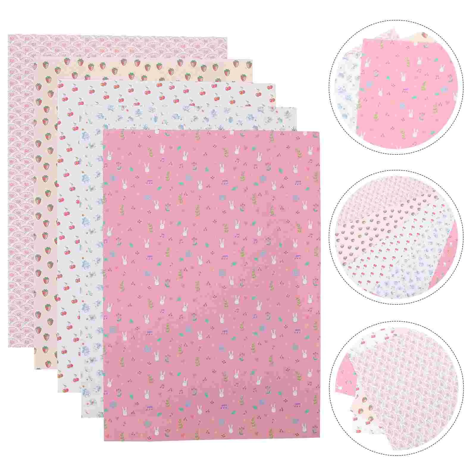 5 Sheets Mini Dollhouse Accessories Chick Bands Decorations Miniature Channel Stickers