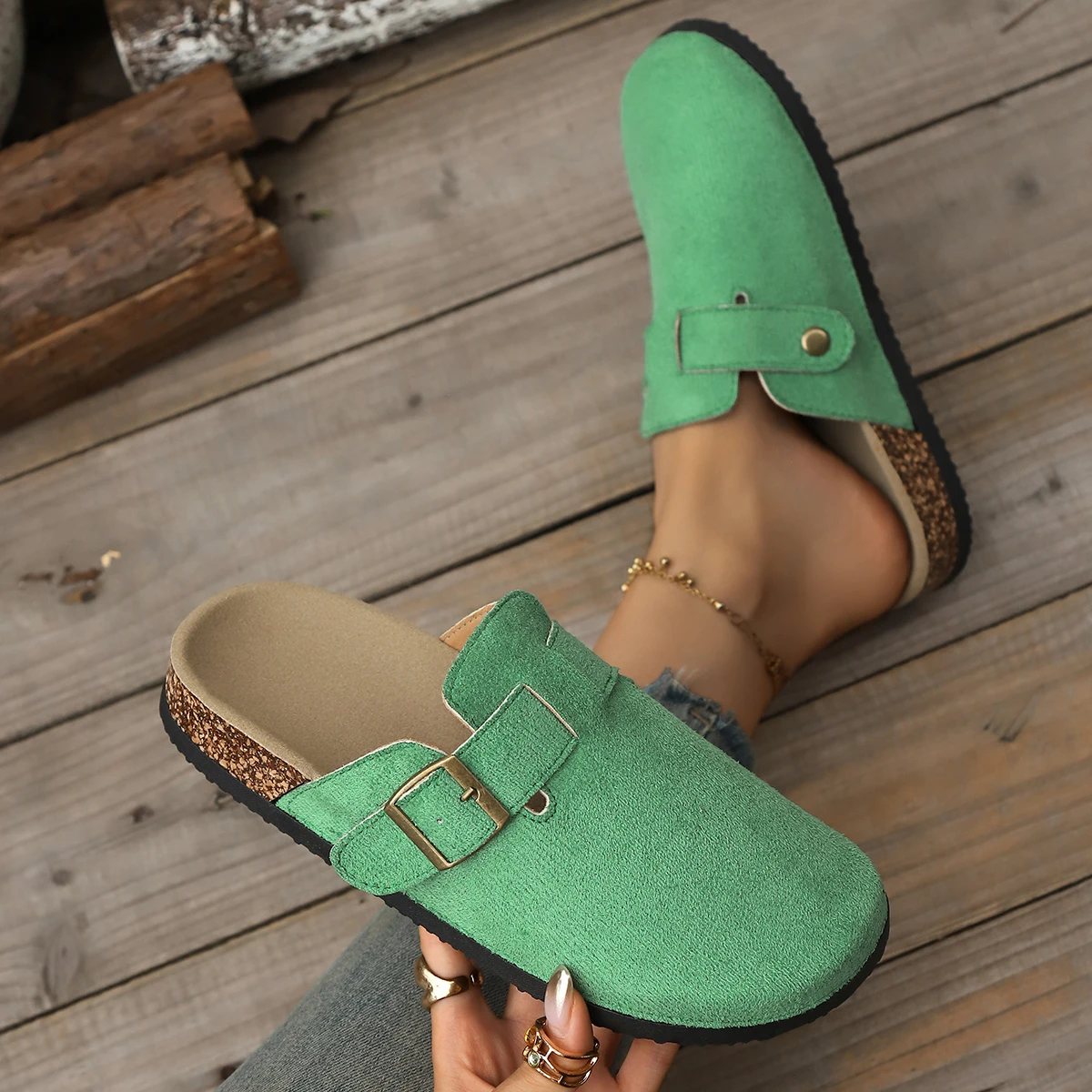 

Новинка 2023 года, женские тапочки, нескользящая повседневная обувь на плоской подошве, женские модные уличные удобные шлепанцы, женские шлепанцы, Zapatos Mujer