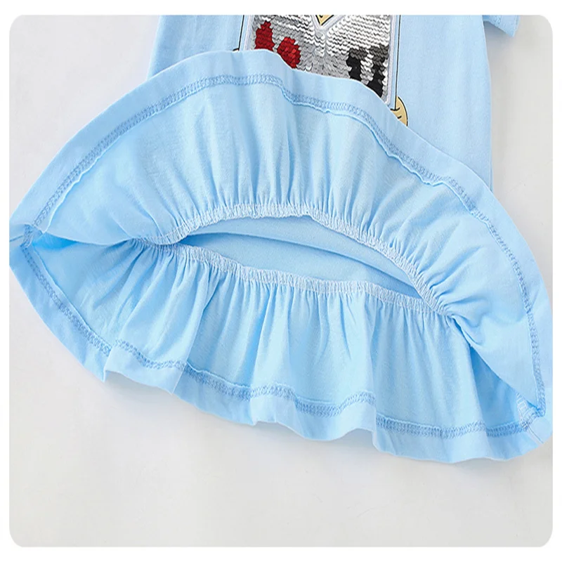 2-7T 95% البوليستر طفل الفتيات تيز الصيف طفل الملابس الساخن بيع قصيرة الأكمام الاطفال بلايز الأطفال بلايز #6