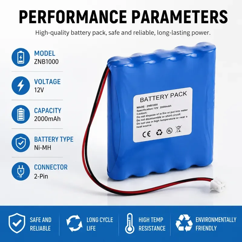 Replacement Battery for szconfort ZNB1000 Infusion Pump High Capacity Rechargeable Power Supply Compatible with Medical