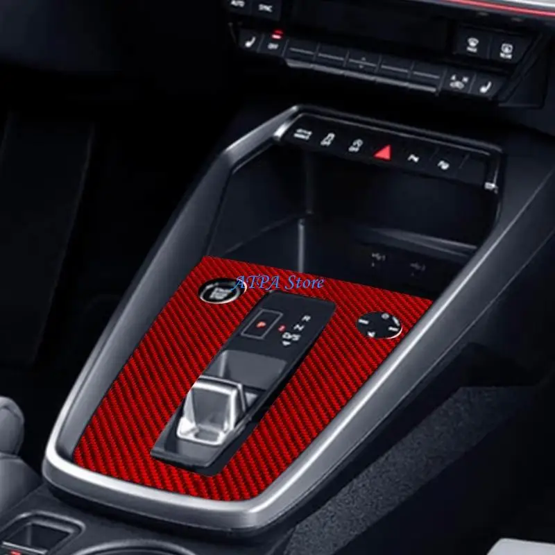 

U13C Black Red Silver Shifting Area Sticker Enhances Your Car Cabin With Stylish Design