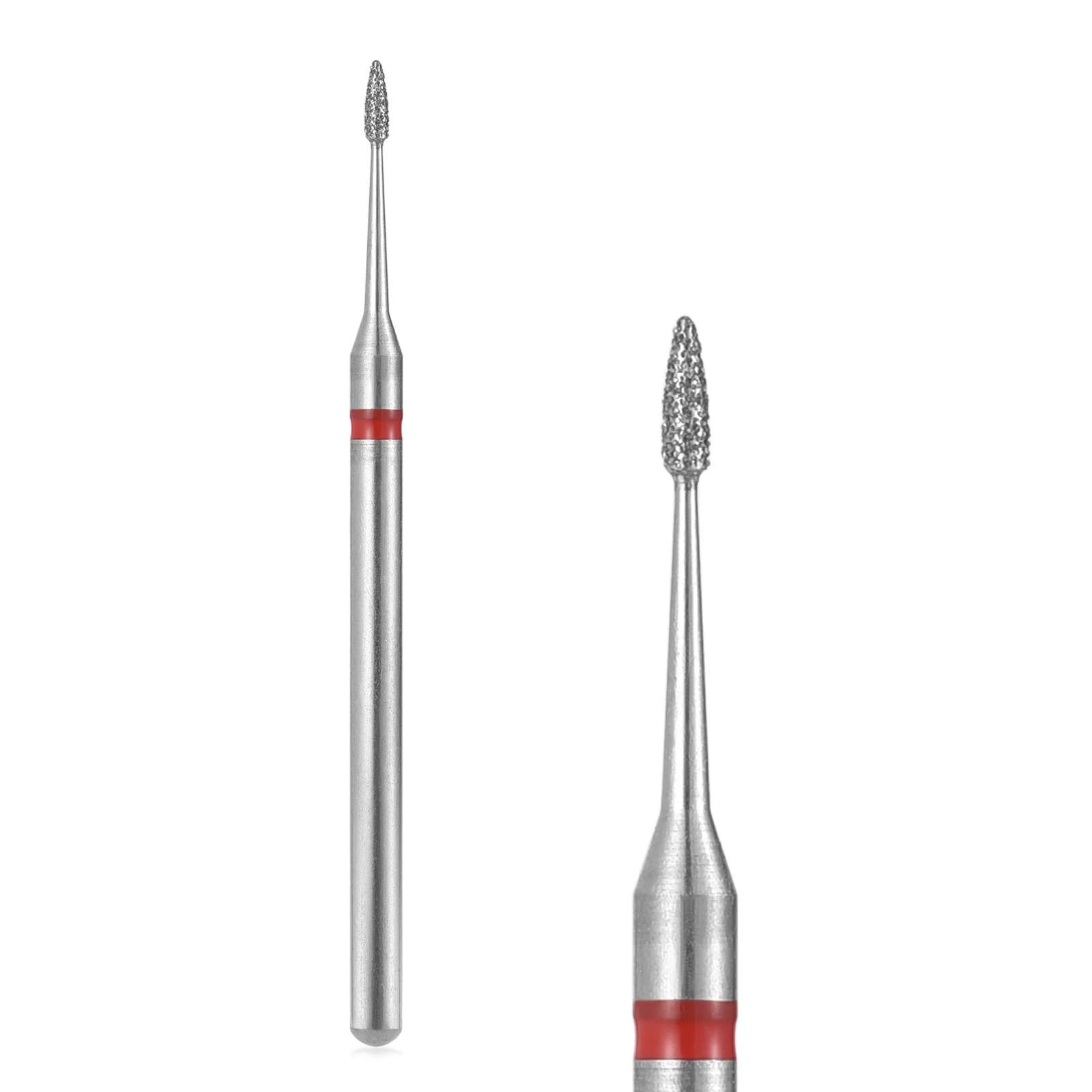 10Pcs Nail Drill Bit Set Cuticle Clean Electric Manicure Drills Accessories 2.35MM Stainless Steel Nail Milling Cutter Set