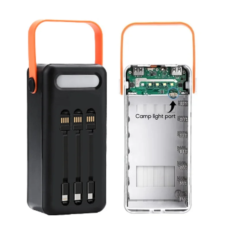 Dual USB 21x18650 Fast Charger Case DIY Power Bank Case Phone Charging QC3.0 PD Case 18650 Battery Holder Charging CaseA