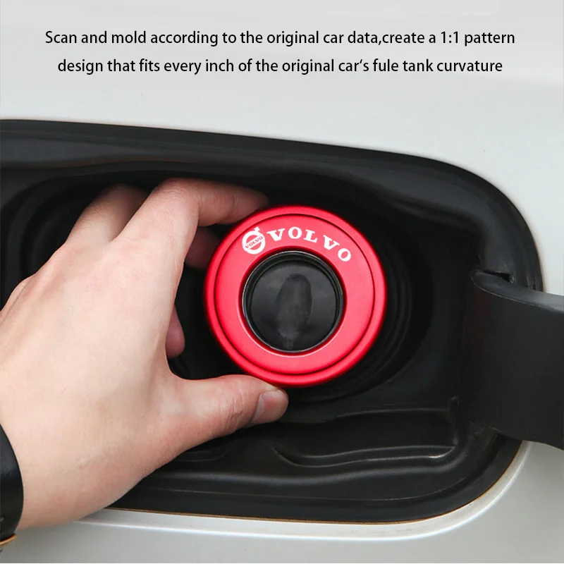 فولفو غطاء خزان الوقود الوقود تحذير ملصقات معدنية اكسسوارات لفولفو XC90 V90 V60 XC60 V40 S80 S60 S90 C40 XC40 V70 XC70 C30