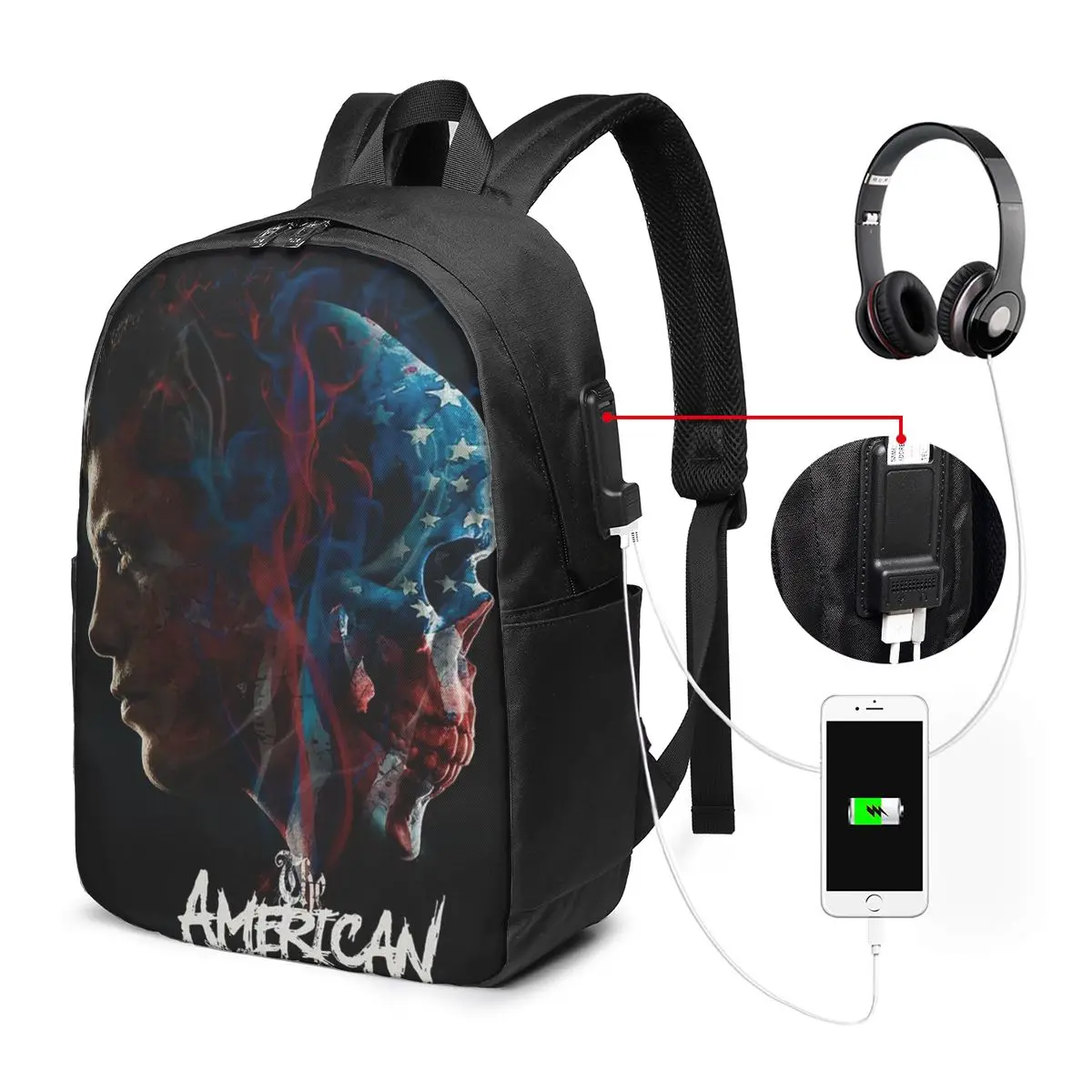 In The Ring Cody Rhodes American Nightmare Backpack Travel Notebook Bag Computer College Student School Bag Laptop Shoulder Bags