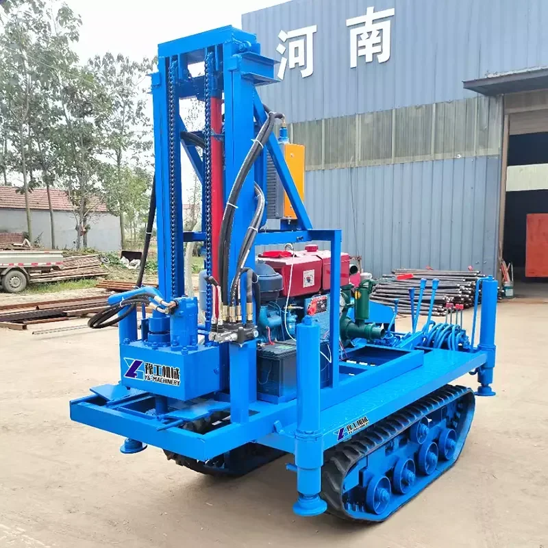 YGYG Hydraulic Portable Diesel Small Water Well Drilling Equipment 120m Deep Water Well Drilling Rig Machine