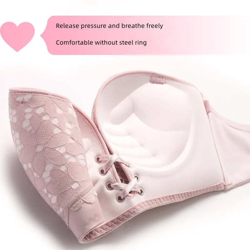 Women Bra Wire Free Sexy Push Up Invisible Bras Dress Wedding Dress Invisible Underwear Female Lace Brassiere Strapless B Cup
