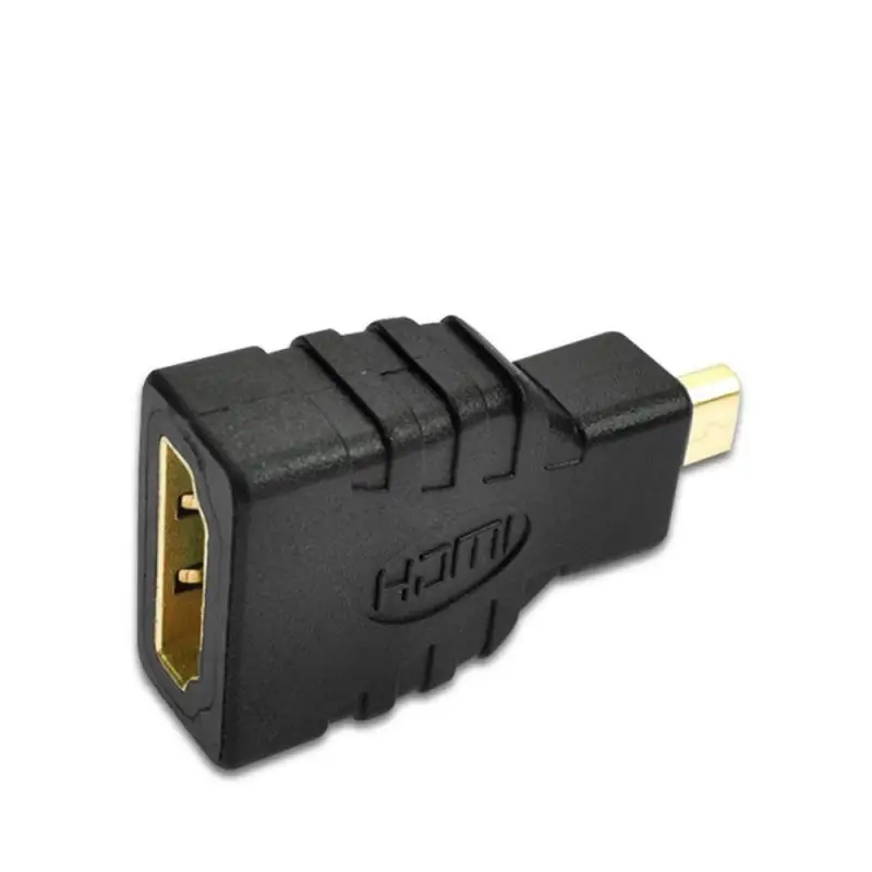 1 Uds. Adaptador genérico Micro HDMI-M a HDMI-F Compatible con Micro HDMI tipo D a HDMI adaptador de convertidores hembra para Microsoft