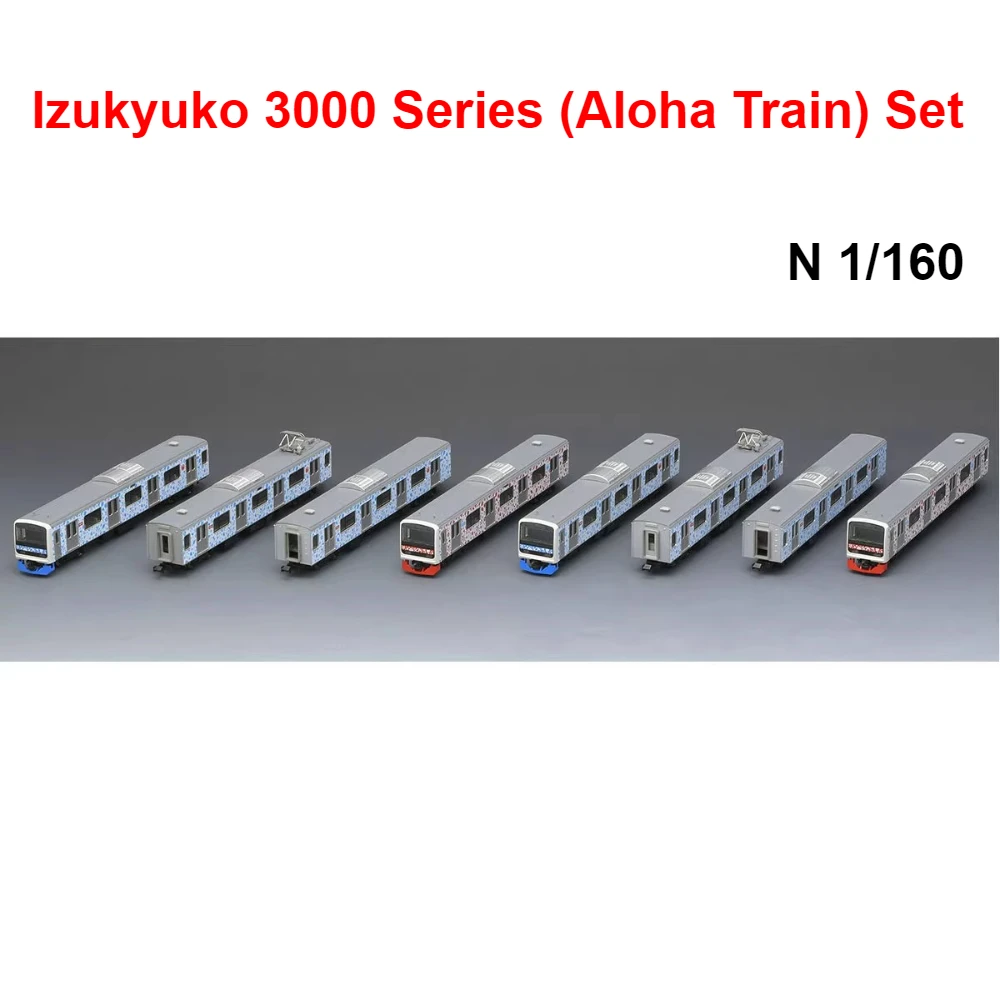

TOMIX N-scale 1/160 Toy Train Izukyuko 3000 Series Train Set 98762 7-car Set Red and Blue Train Model Boys Toy Gift