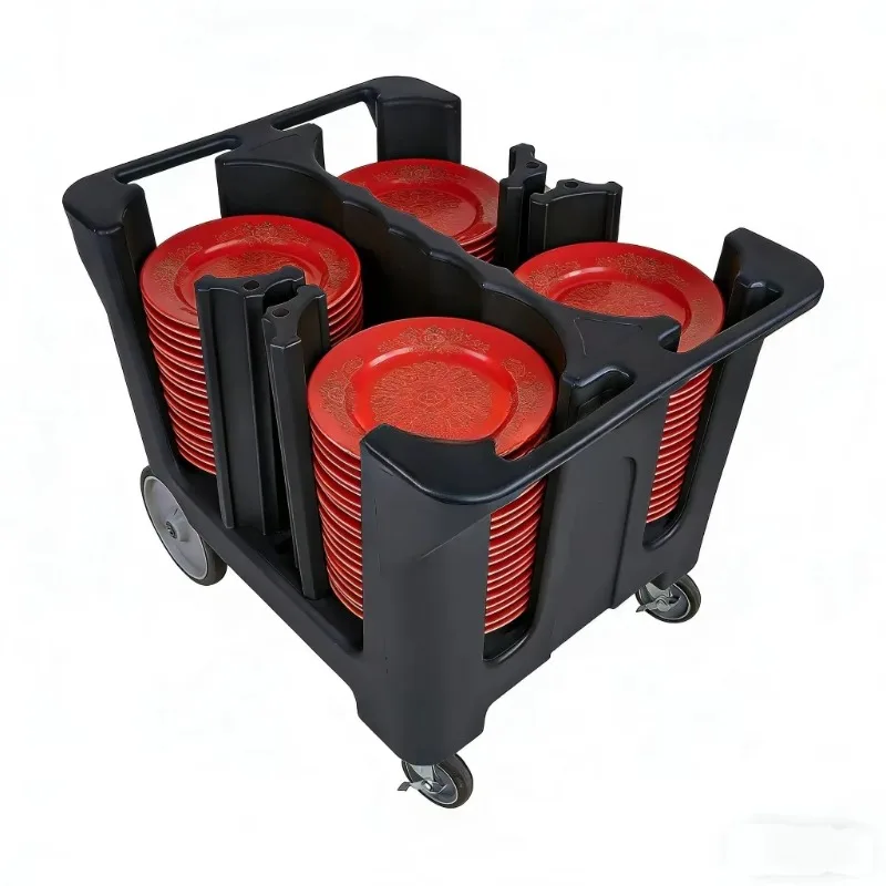 CP-220 Adjustable dark brown plastic cutlery rack with vinyl cover, 4 compartments
