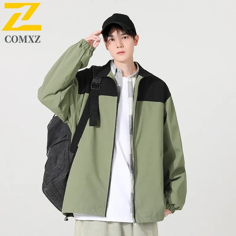 

Men's American Style Streetwear Windbreaker Waterproof Windproof Oversized Outdoor Jacket High-Fashion Casual Spring Fall Coat