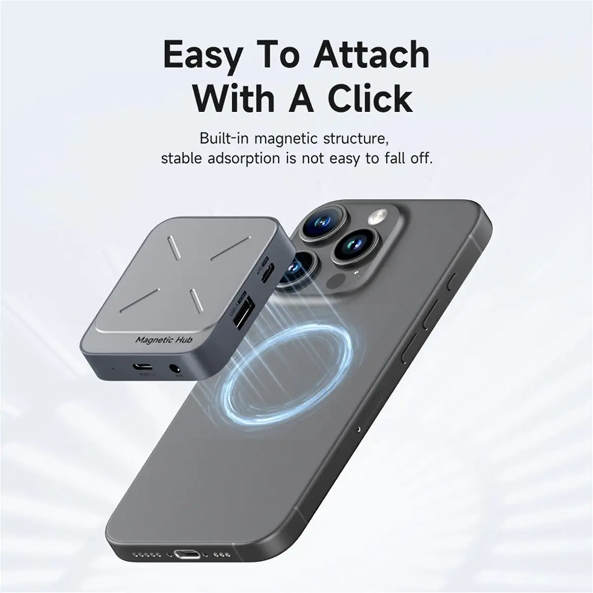[AC18 Digital]/Magnetic Card Reader SD4.0 312MB/S USB-C to SD MicroSD TF Memory Card Magnet HUB UHS-II for Laptop Phone