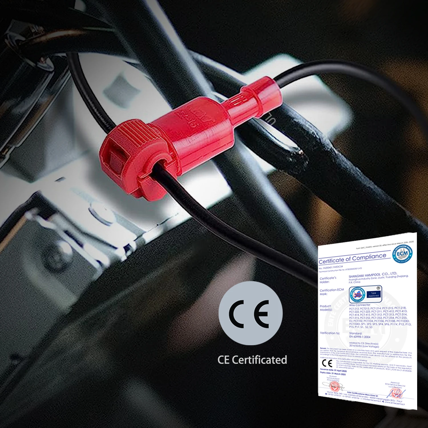 20/60/160PCS T-Tap Schnell Splice Draht Anschlüsse Elektrische Crimp Joint Kabel Kabel Selbst-stripping Trennen Verdrahtung Terminals Kit – Detail 6