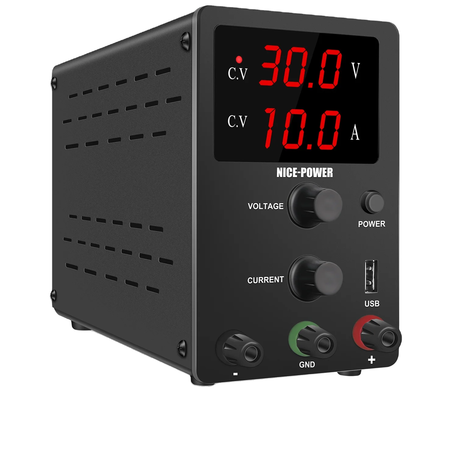 

Nice Power R-SPS3010 30V 10A 300W High Quality Digital Adjustable DC Power Supply Switching Single Output Type