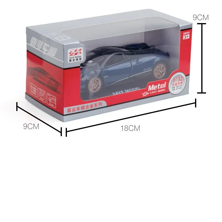 1:32 Pagani Huayra Dinastia Alloy Racing Car Model Diecasts Metal Toy Sports Car Model High Simulation Sound and Light Kids Gift