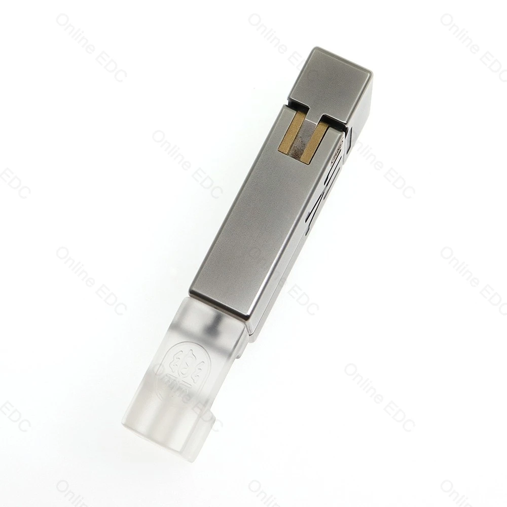 Giocattoli EDC usati YOLO STUDIO NO FIRE Push Slider Incisione in acciaio inossidabile Giocattoli antistress Spinner per dita Gadget da scrivania