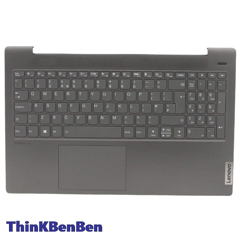 

UK English Grey Keyboard Upper Case Palmrest Shell Cover For Lenovo Ideapad 5 15 ITL05 IIL05 ALC05 ARE05 5CB1A24913