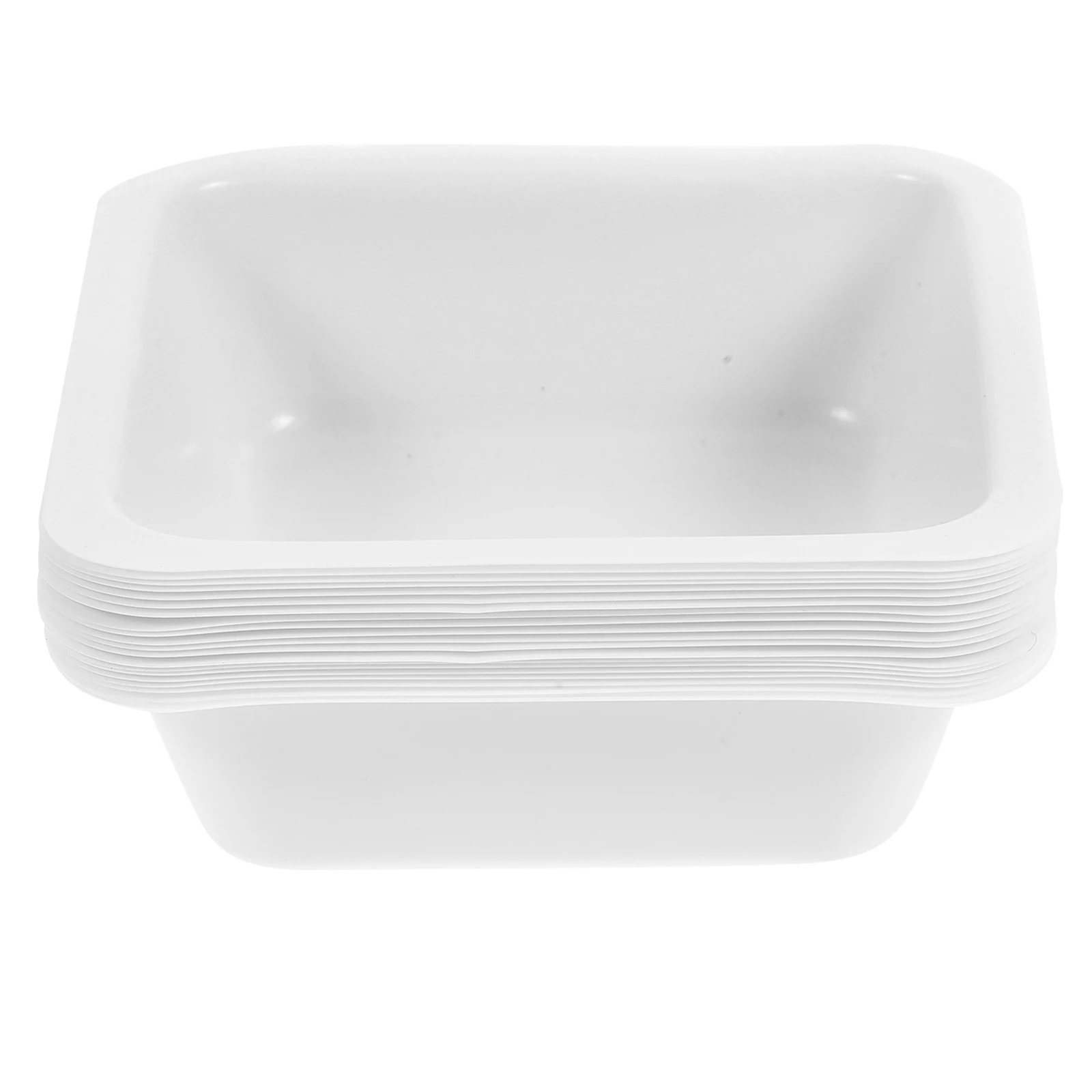

20pcs Weighing Dish 100ml Square Plastic Measuring Boats Non Stick Lab Tray Anti Static Flexible White for Liquids