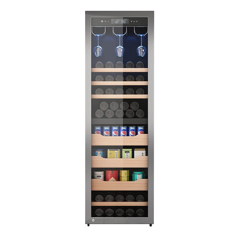 

Multifunctional four-season constant temperature wine cabinet Household ice bar Air-cooled tea refrigerated red wine storage