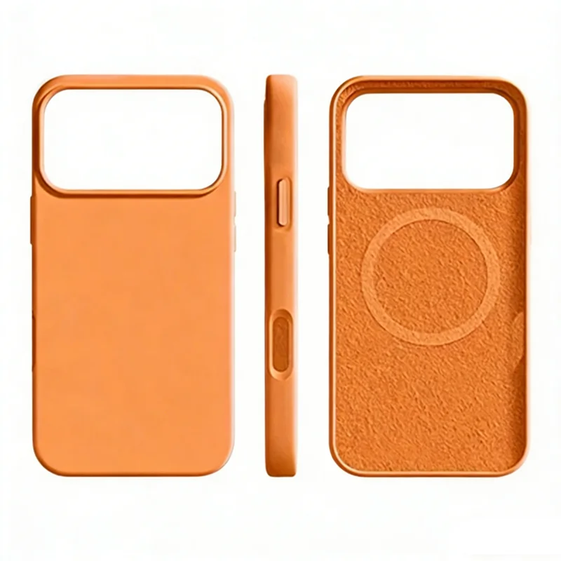 Magnetische Flüssig-Silikon-Handyhülle für iPhone Air 17 16 15 14 13 12 Pro Max Plus 17Pro 16Pro iPhones MagSafe Mac Safe Soft Cover